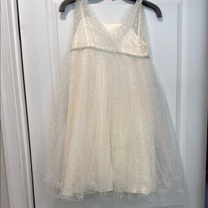Elegant Cream Girls Formal Dress Special Occasions